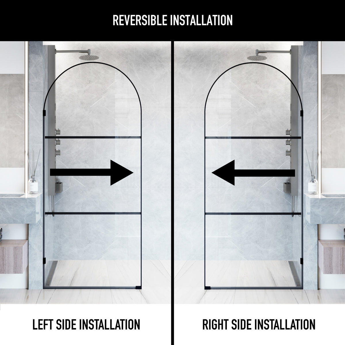 Arden Frameless Fixed Shower Screen