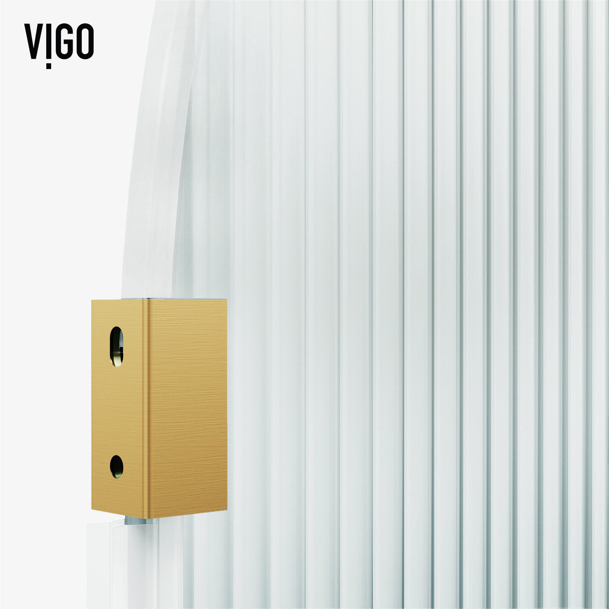 Arden 34 in. W x 78 in. H Frameless Fixed Shower Screen in Matte Brushed Gold with 3/8 in. (10mm) Fluted Glass and Elan 36 in. Linear Shower Drain