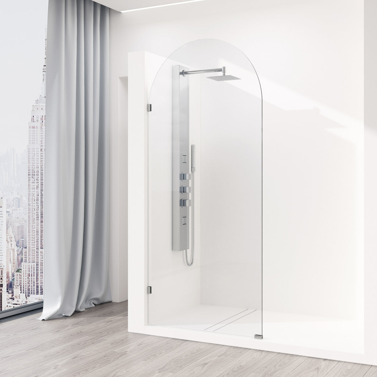 Arden Frameless Fixed Shower Screen