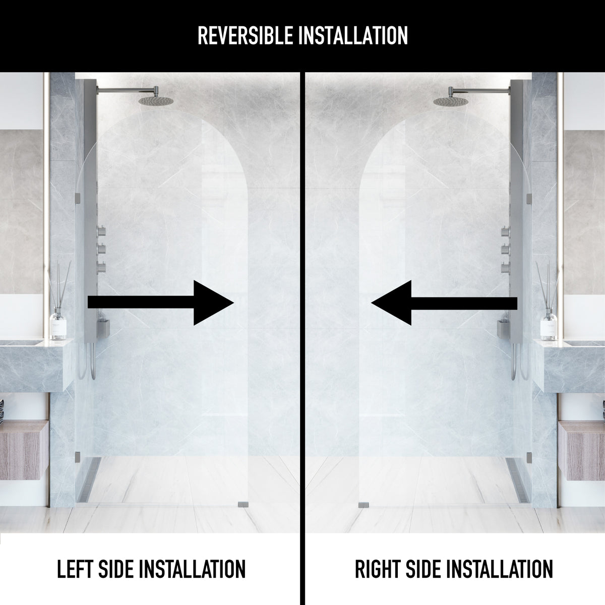 Arden Frameless Fixed Shower Screen