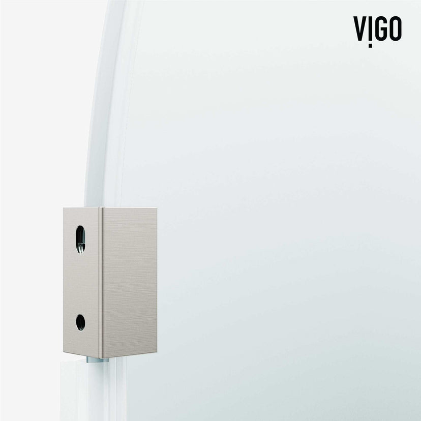 78-inch frameless shower screen, stainless steel, clear glass, fixed screen type