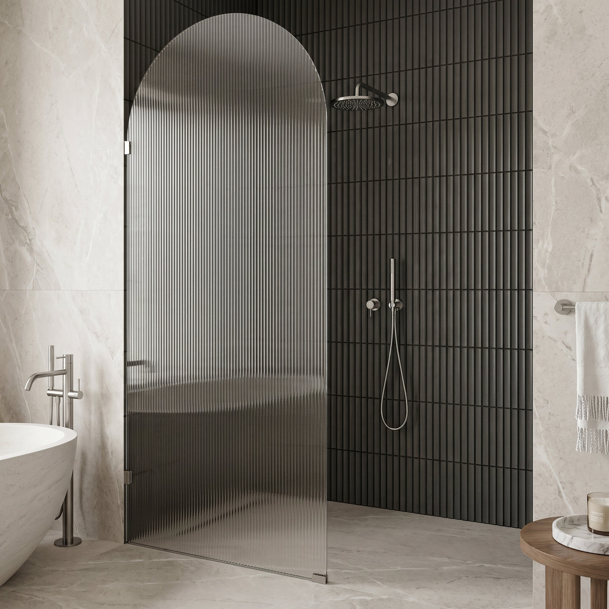 Arden Frameless Fixed Shower Screen