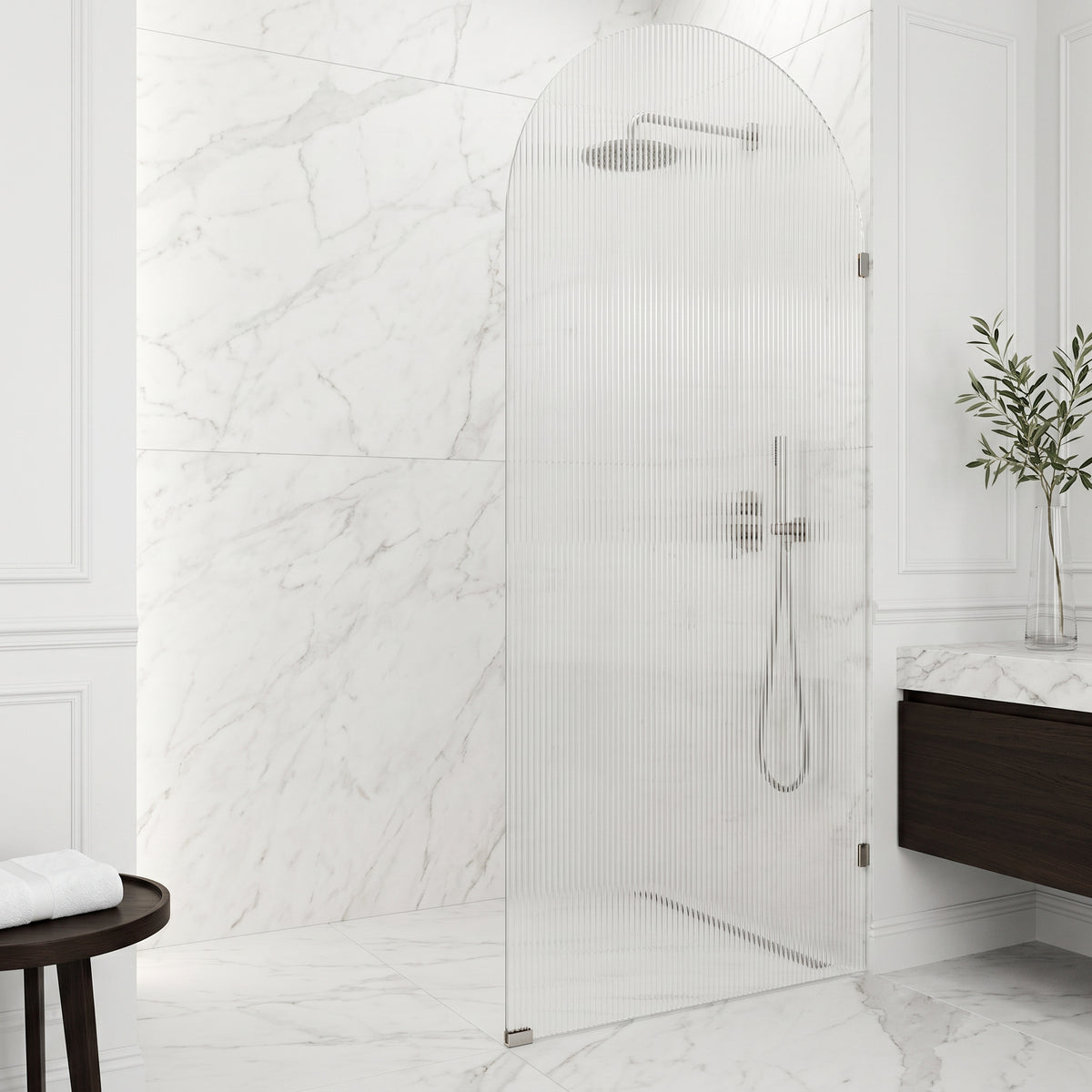Arden Frameless Fixed Shower Screen