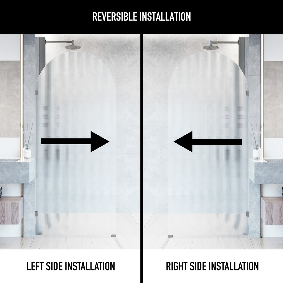 Arden Frameless Fixed Shower Screen