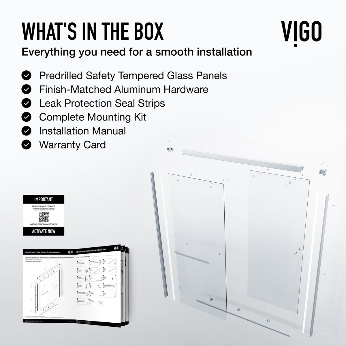 Satro Framed Sliding Shower Door
