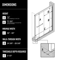 Satro Framed Sliding Shower Door