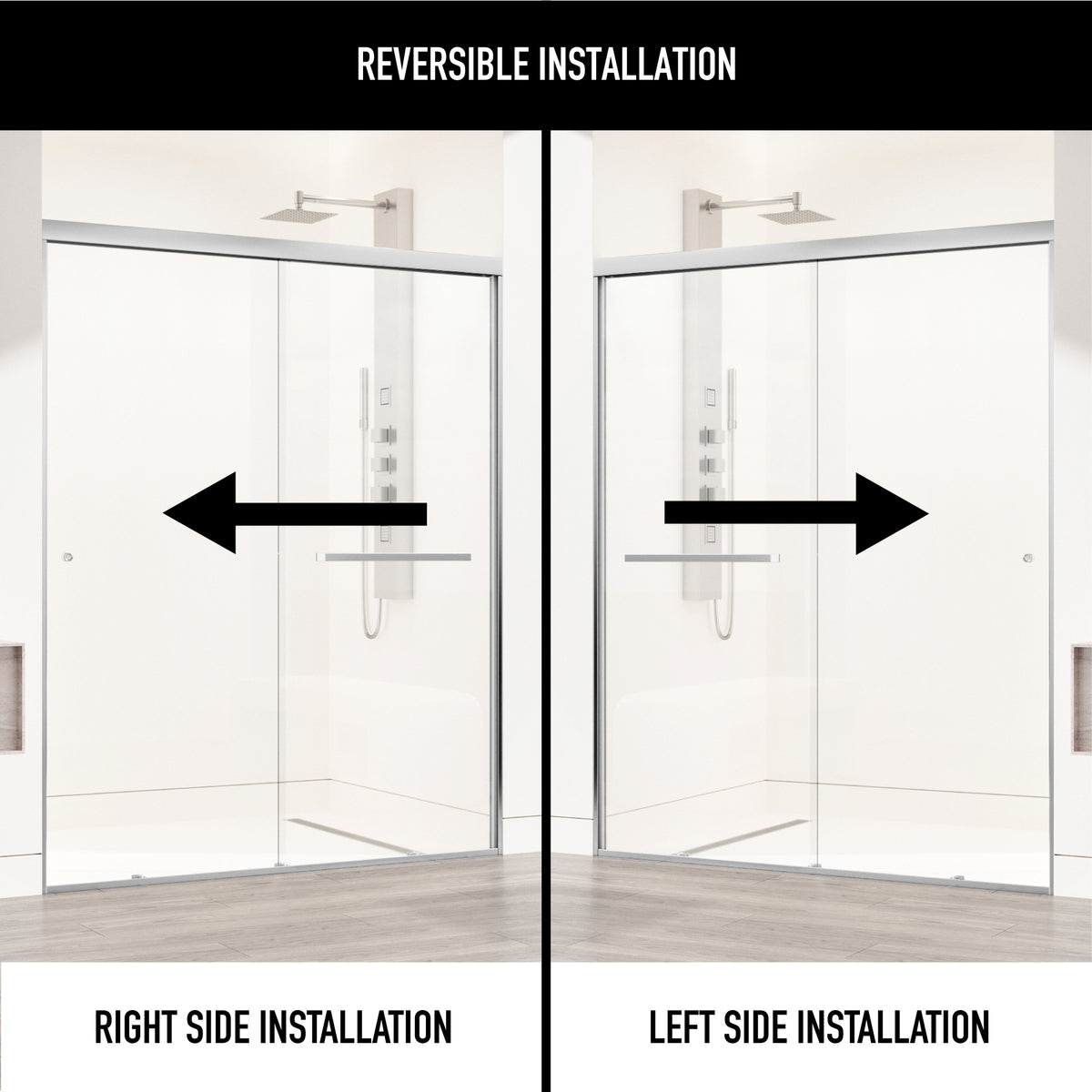Satro Framed Sliding Shower Door