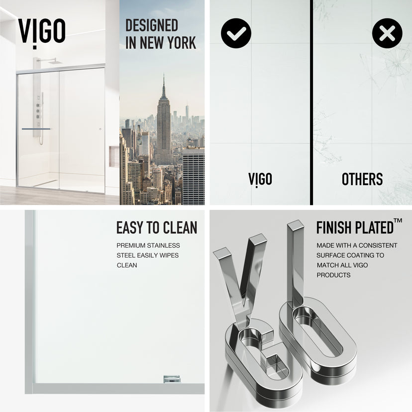 Satro Framed Sliding Shower Door