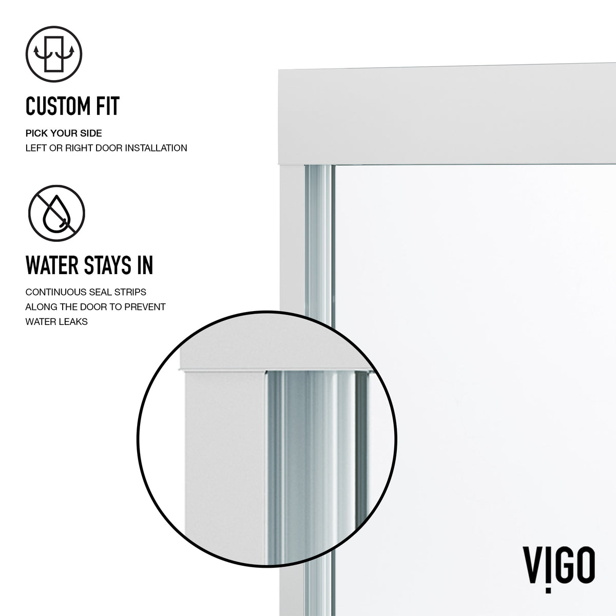 Satro Framed Sliding Shower Door