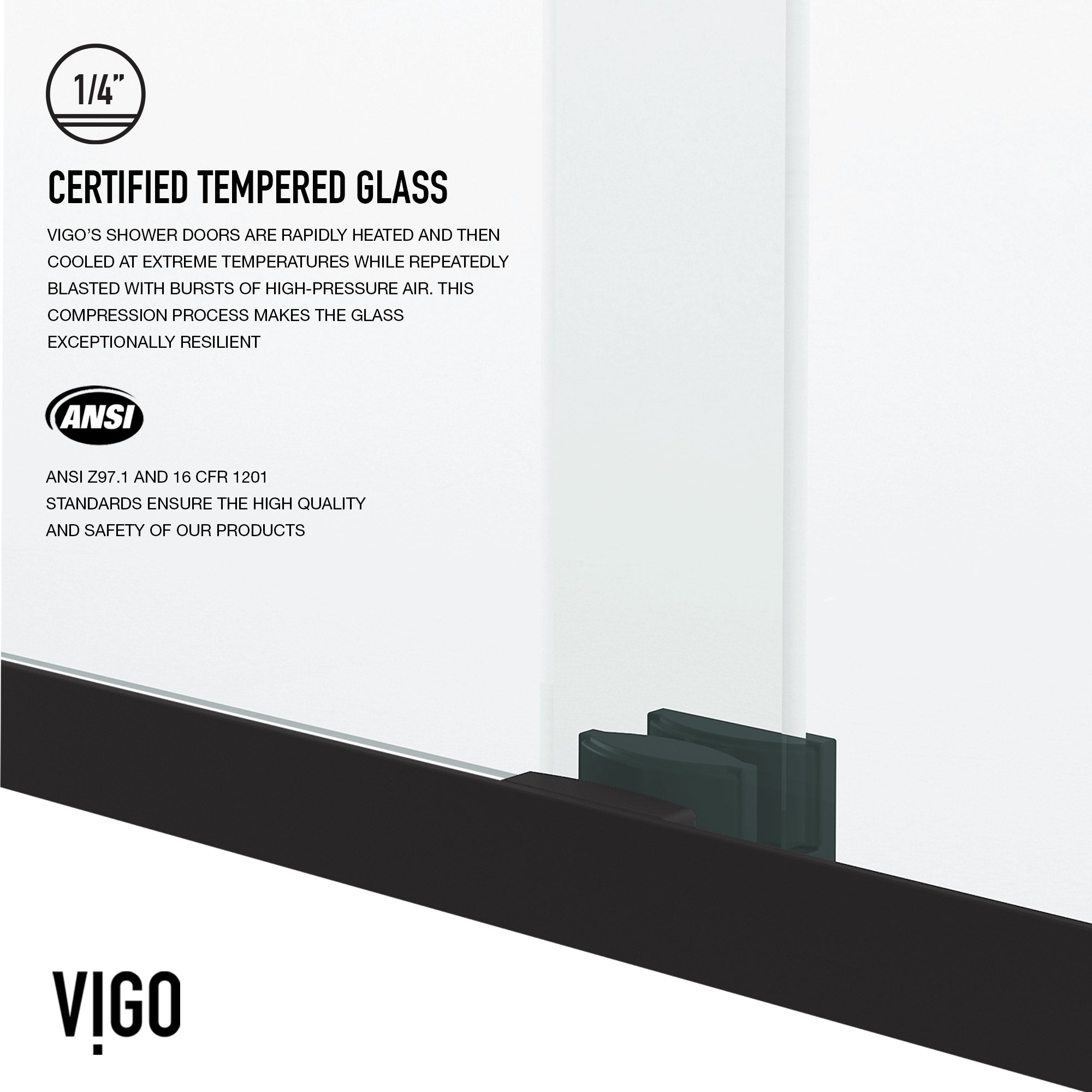 Satro – 56 to 60 in. W X 74 in. H Framed Sliding Shower Door with