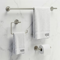 Elan 3-Piece Bath Hardware Set with 24 in. Towel Bar, Toilet Paper Holder, Hand Towel Holder
