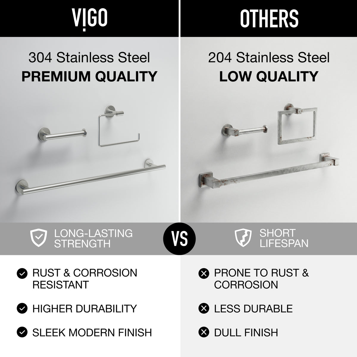 Elan 3-Piece Bath Hardware Set with 24 in. Towel Bar, Toilet Paper Holder, Hand Towel Holder