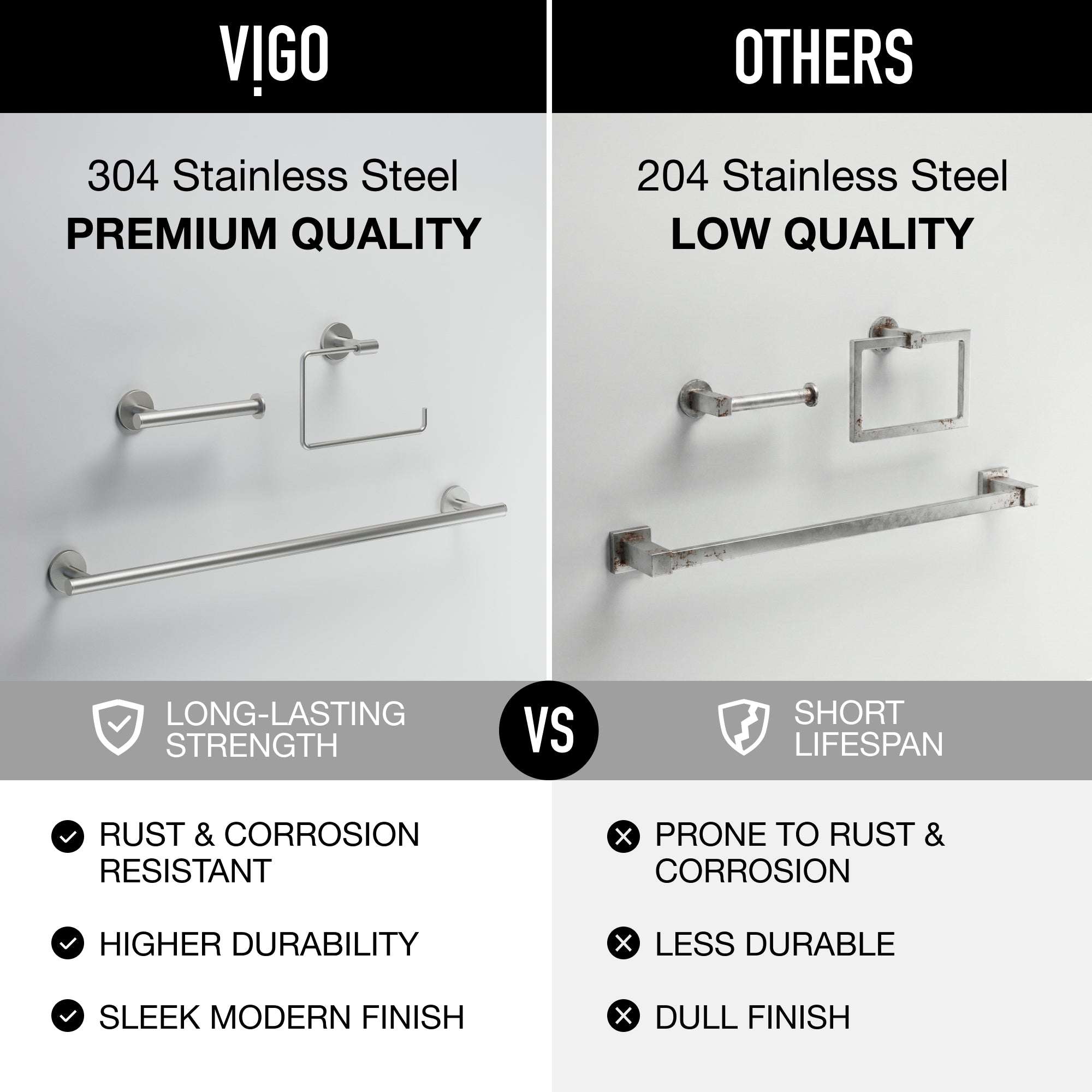 Elan 3-Piece Bath Hardware Set with 24 in. Towel Bar, Toilet Paper Holder, Hand Towel Holder