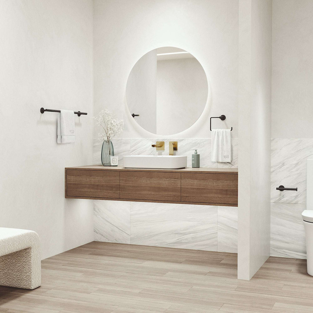Elan 3-Piece Bath Hardware Set with 24 in. Towel Bar, Toilet Paper Holder, Hand Towel Holder