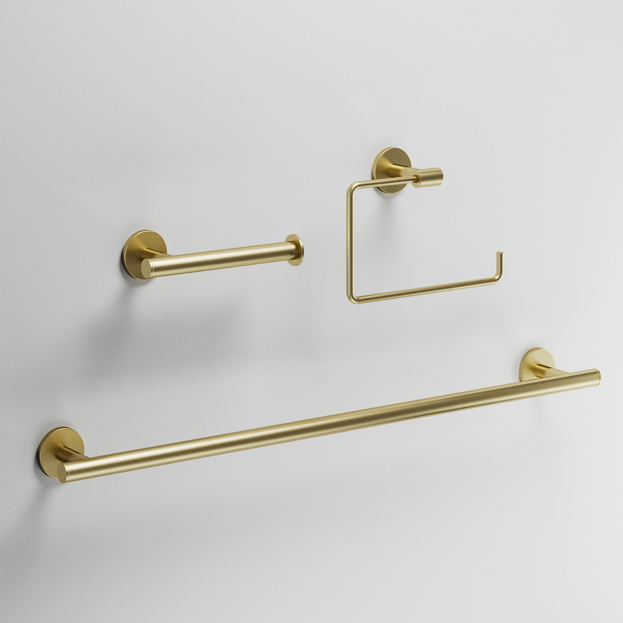 Elan 3-Piece Bath Hardware Set with 24 in. Towel Bar, Toilet Paper Holder, Hand Towel Holder