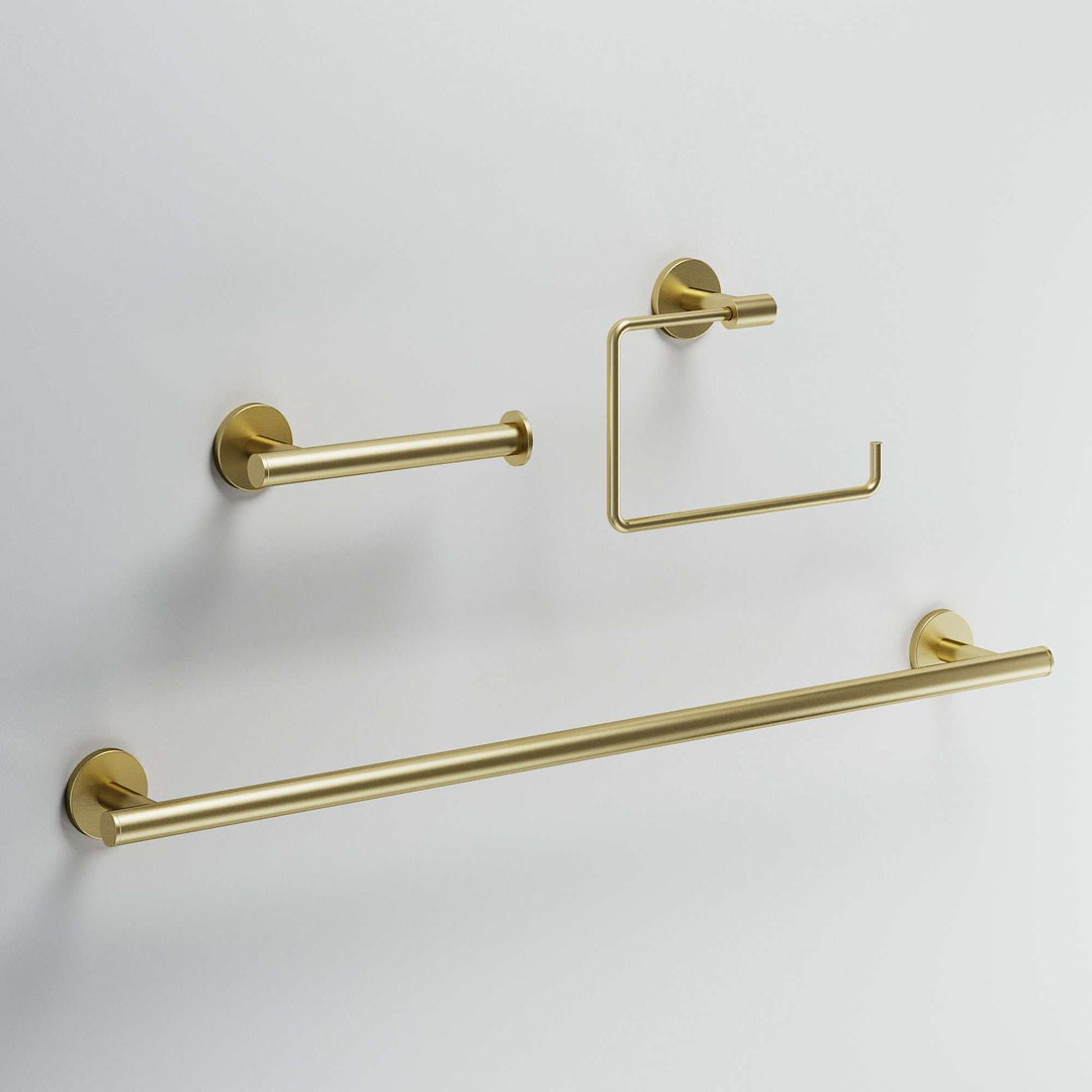 Elan 3-Piece Bath Hardware Set with 24 in. Towel Bar, Toilet Paper Holder, Hand Towel Holder