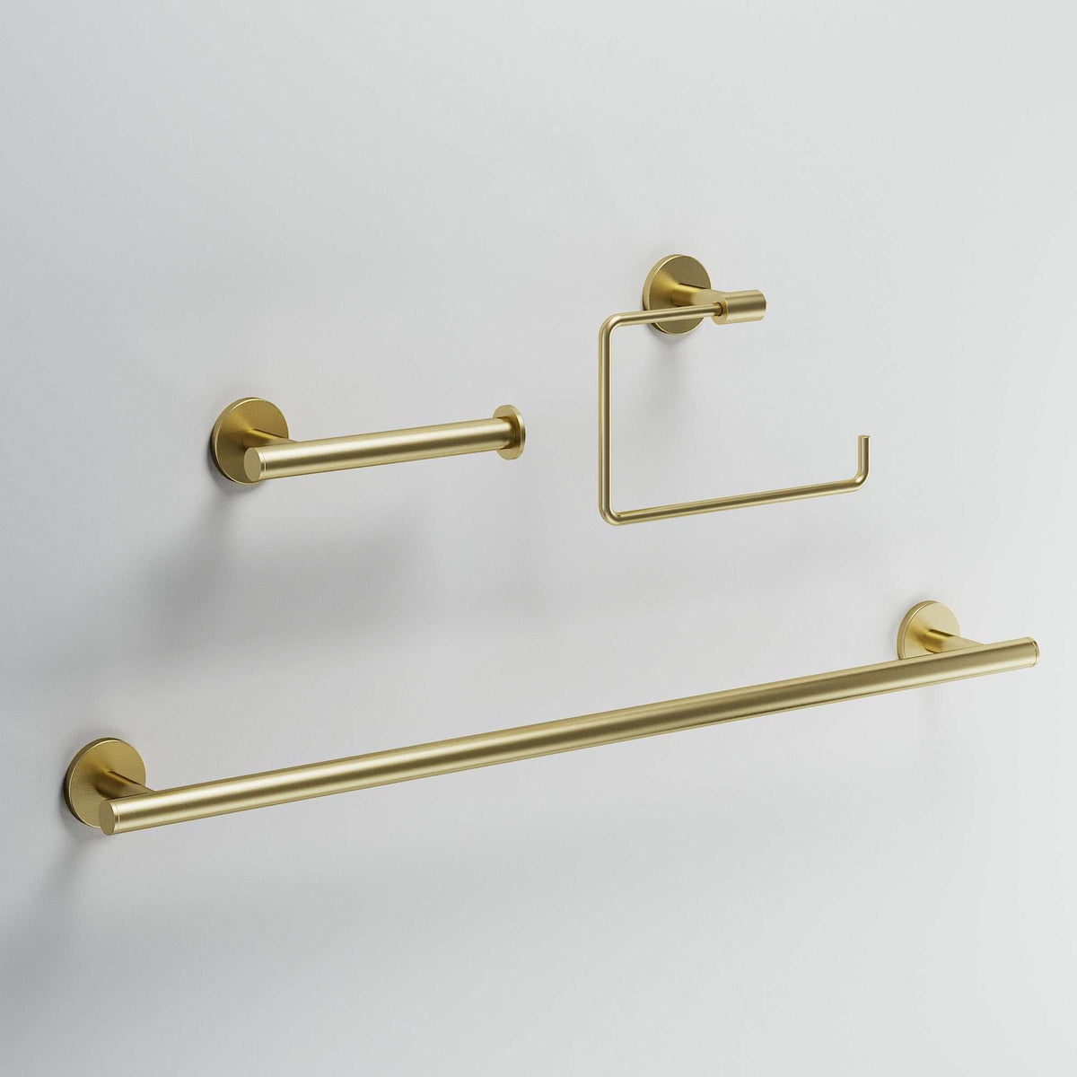 Elan 3-Piece Bath Hardware Set with 24 in. Towel Bar, Toilet Paper Holder, Hand Towel Holder