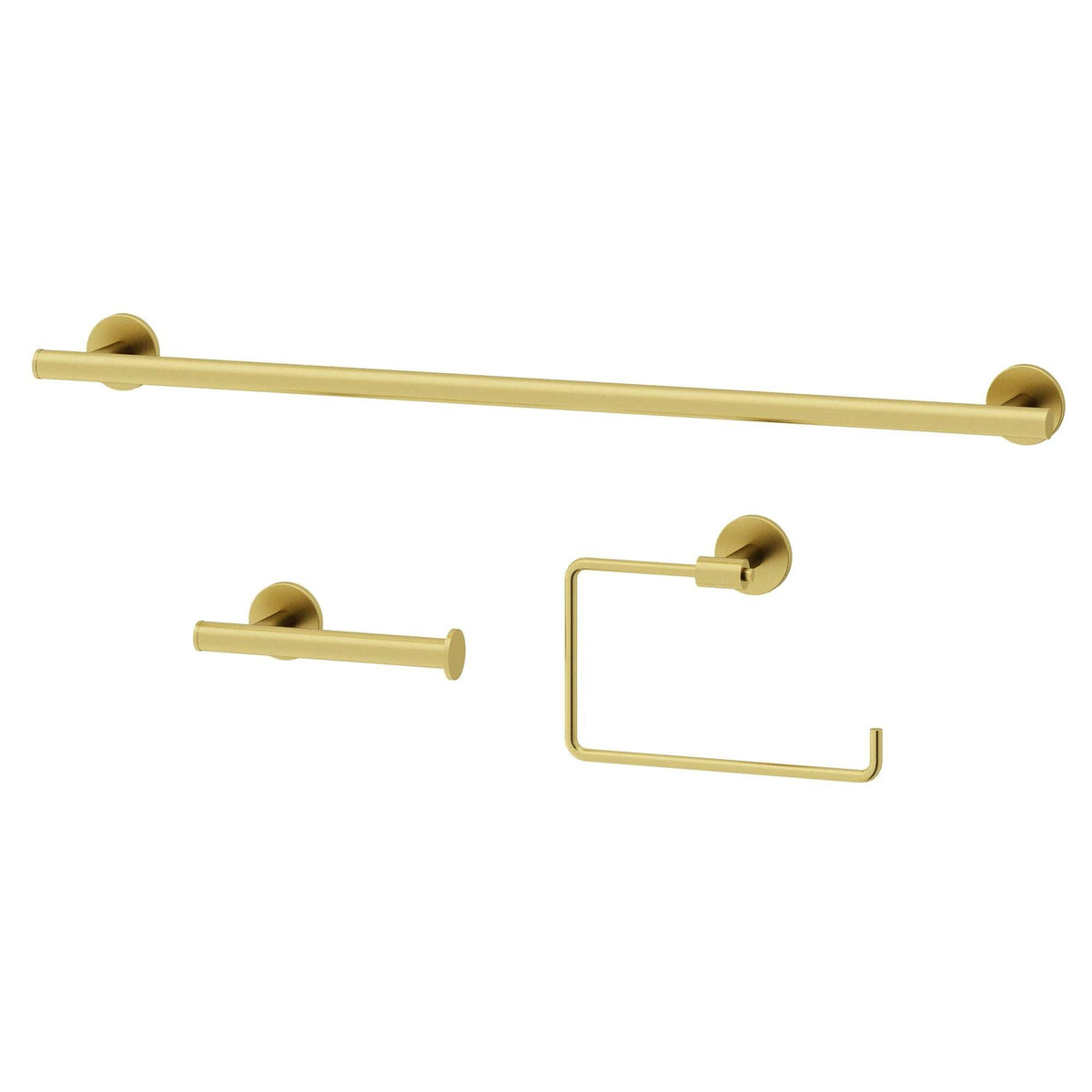 Elan 3-Piece Bath Hardware Set with 24 in. Towel Bar, Toilet Paper Holder, Hand Towel Holder