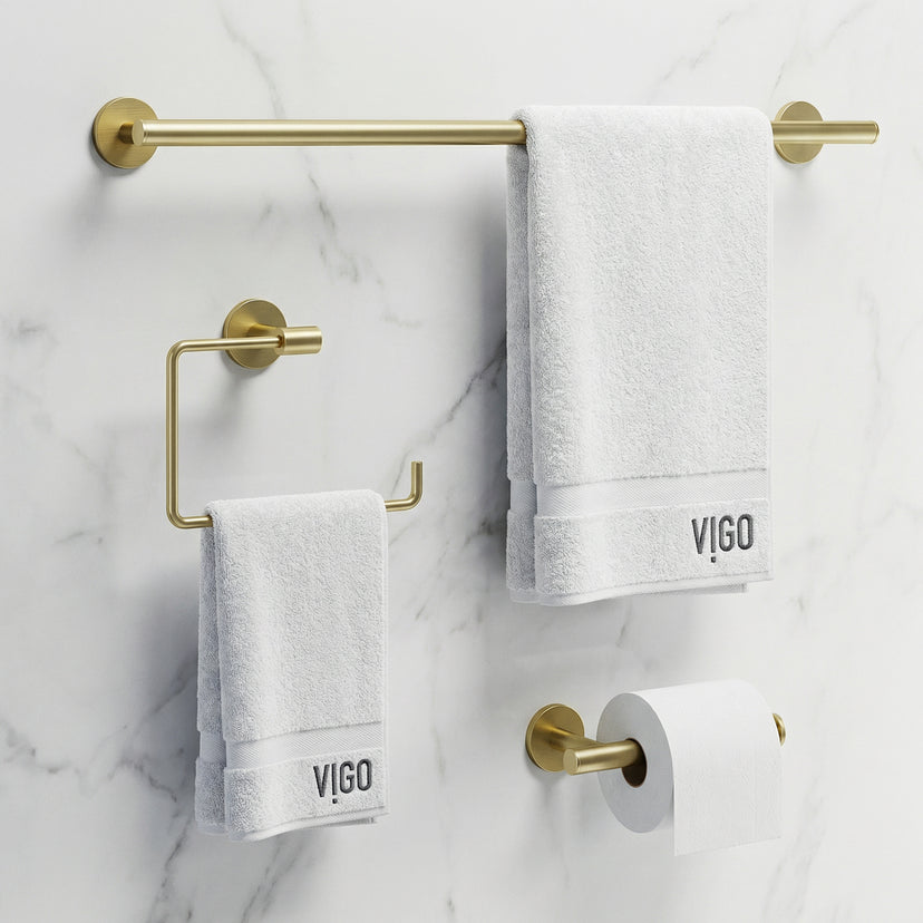 Elan 3-Piece Bath Hardware Set with 24 in. Towel Bar, Toilet Paper Holder, Hand Towel Holder