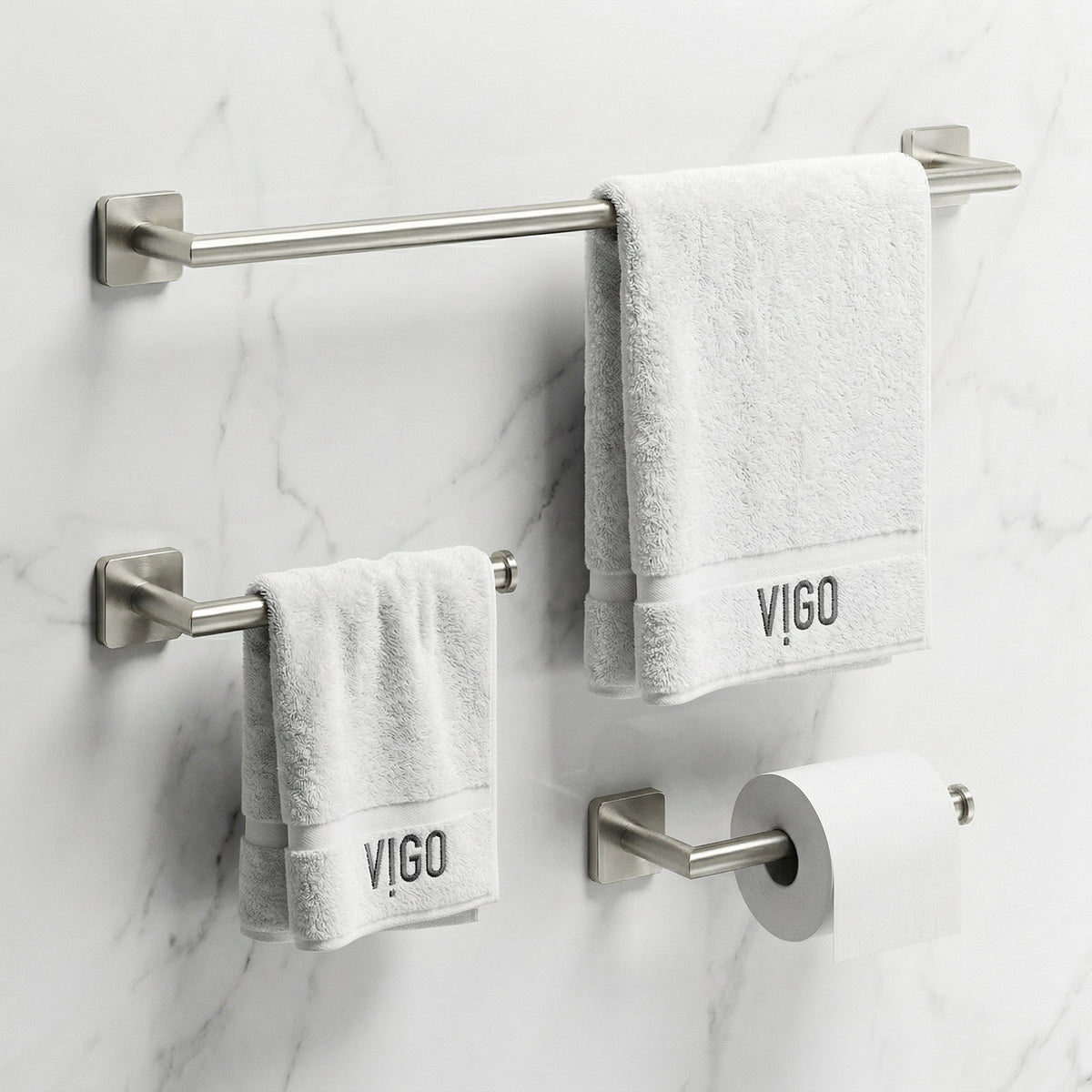 Satro 3-Piece Bath Hardware Set with 24 in. Towel Bar, Toilet Paper Holder, Hand Towel Holder
