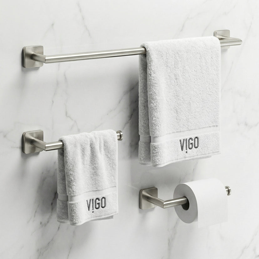 Satro 3-Piece Bath Hardware Set with 24 in. Towel Bar, Toilet Paper Holder, Hand Towel Holder