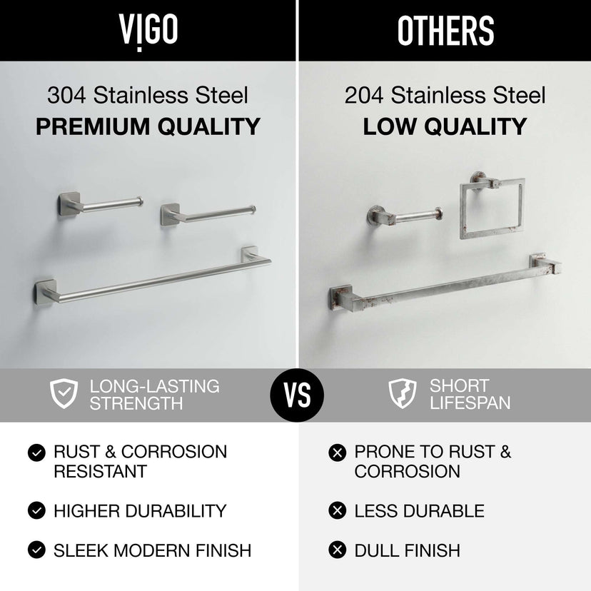 Satro 3-Piece Bath Hardware Set with 24 in. Towel Bar, Toilet Paper Holder, Hand Towel Holder