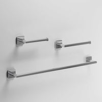 Satro 3-Piece Bath Hardware Set with 24 in. Towel Bar, Toilet Paper Holder, Hand Towel Holder
