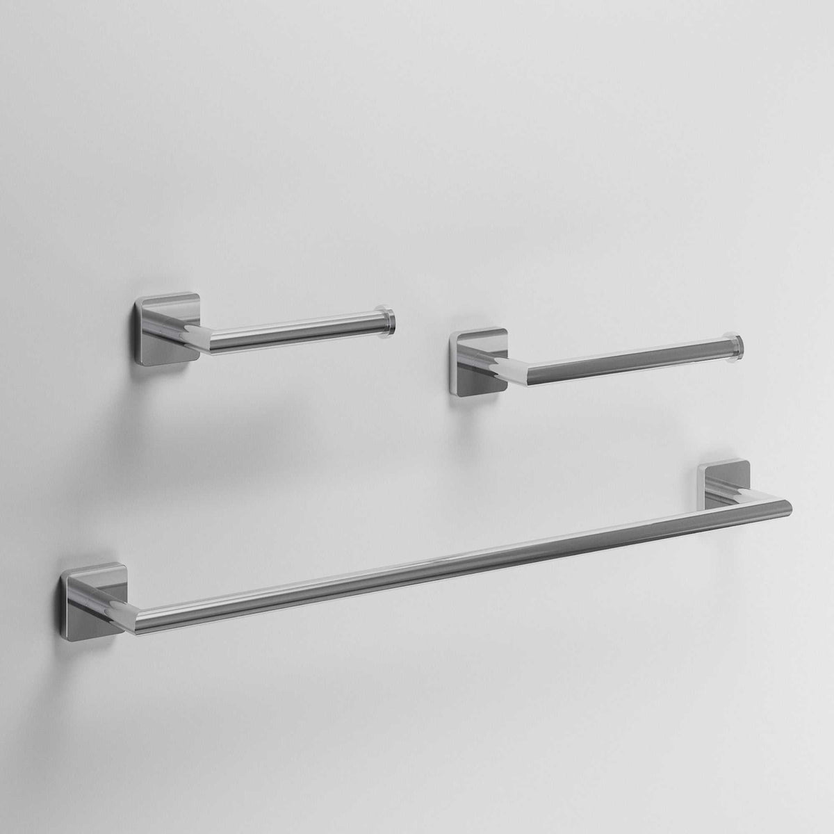 Satro 3-Piece Bath Hardware Set with 24 in. Towel Bar, Toilet Paper Holder, Hand Towel Holder