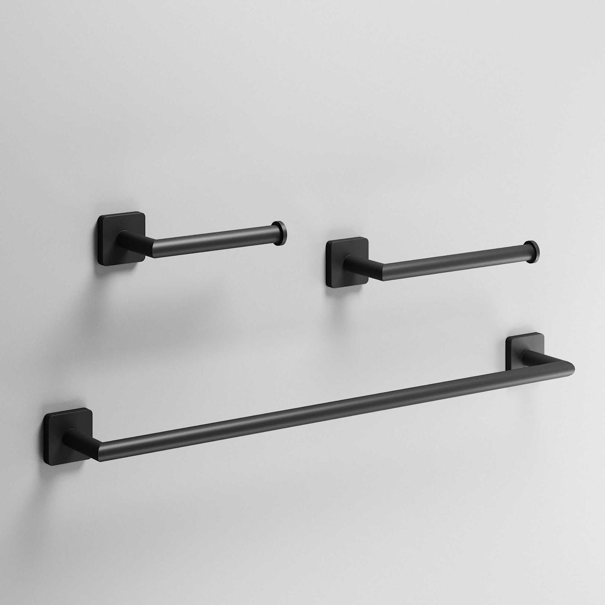 Satro 3-Piece Bath Hardware Set with 24 in. Towel Bar, Toilet Paper Holder, Hand Towel Holder