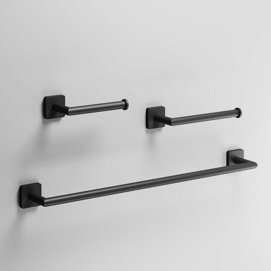 Satro 3-Piece Bath Hardware Set with 24 in. Towel Bar, Toilet Paper Holder, Hand Towel Holder