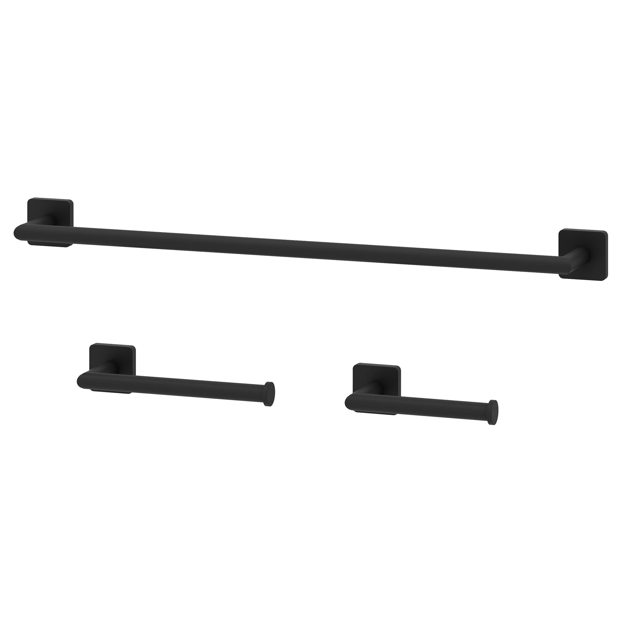 Satro 3-Piece Bath Hardware Set with 24 in. Towel Bar, Toilet Paper Holder, Hand Towel Holder