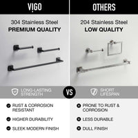 Satro 3-Piece Bath Hardware Set with 24 in. Towel Bar, Toilet Paper Holder, Hand Towel Holder