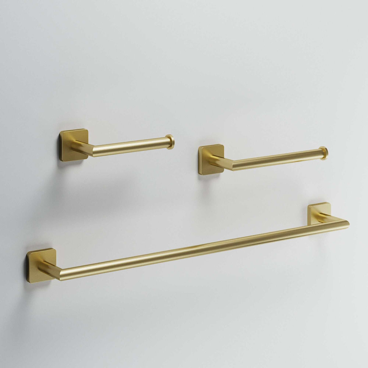Satro 3-Piece Bath Hardware Set with 24 in. Towel Bar, Toilet Paper Holder, Hand Towel Holder