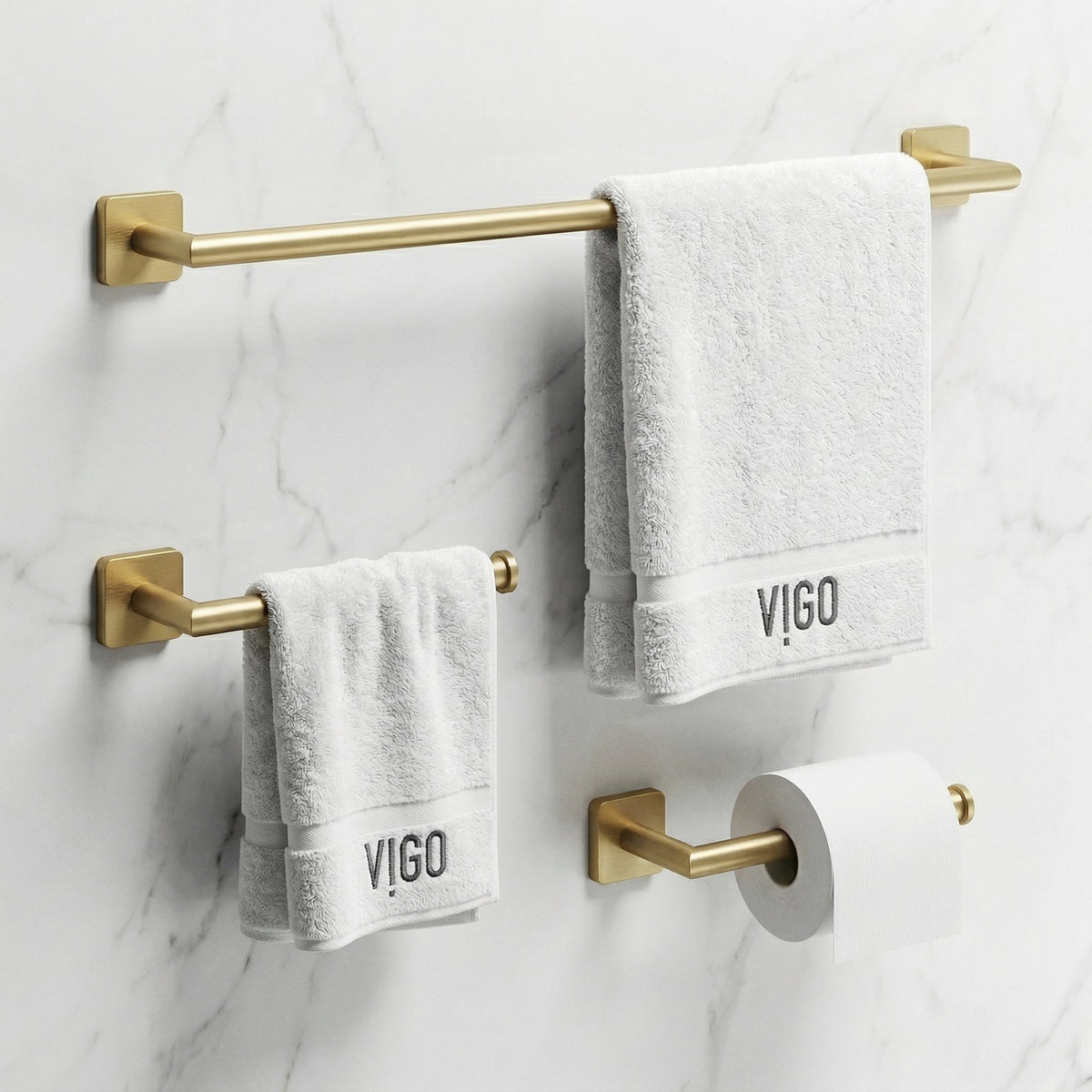 Satro 3-Piece Bath Hardware Set with 24 in. Towel Bar, Toilet Paper Holder, Hand Towel Holder