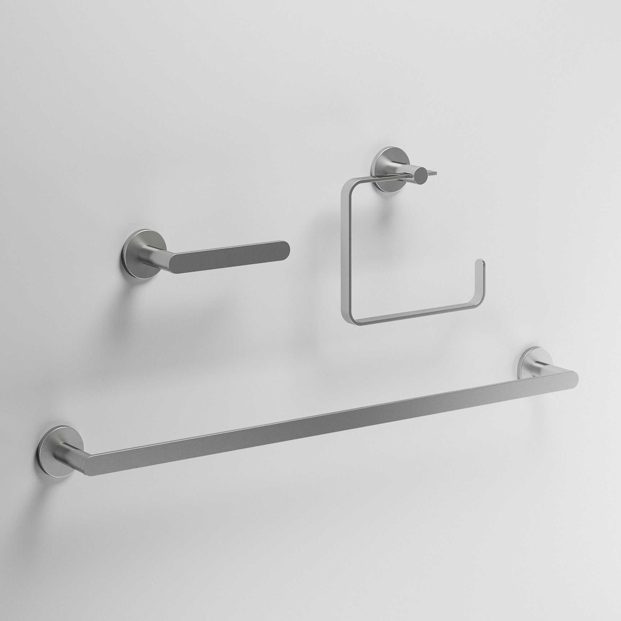 Arden 3-Piece Bath Hardware Set with 24 in. Towel Bar, Toilet Paper Holder, Hand Towel Holder