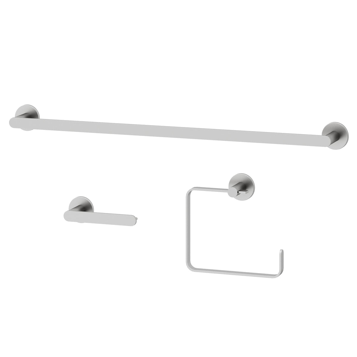 Arden 3-Piece Bath Hardware Set with 24 in. Towel Bar, Toilet Paper Holder, Hand Towel Holder