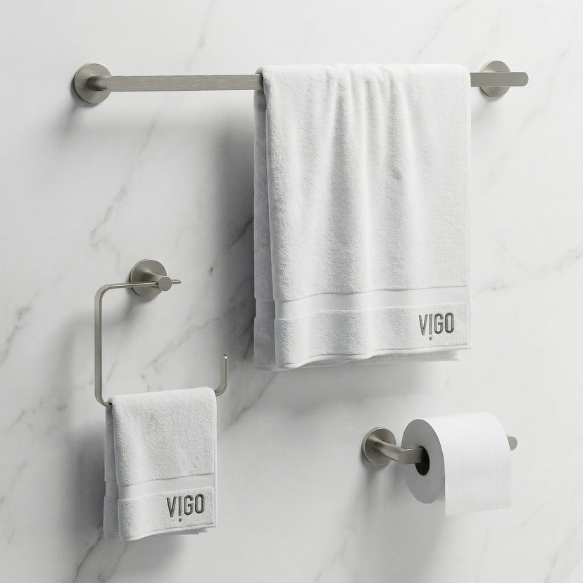 Arden 3-Piece Bath Hardware Set with 24 in. Towel Bar, Toilet Paper Holder, Hand Towel Holder