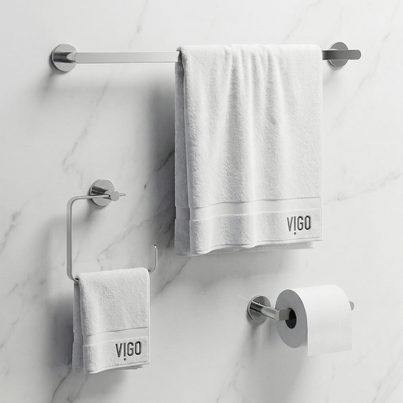 Arden 3-Piece Bath Hardware Set with 24 in. Towel Bar, Toilet Paper Holder, Hand Towel Holder