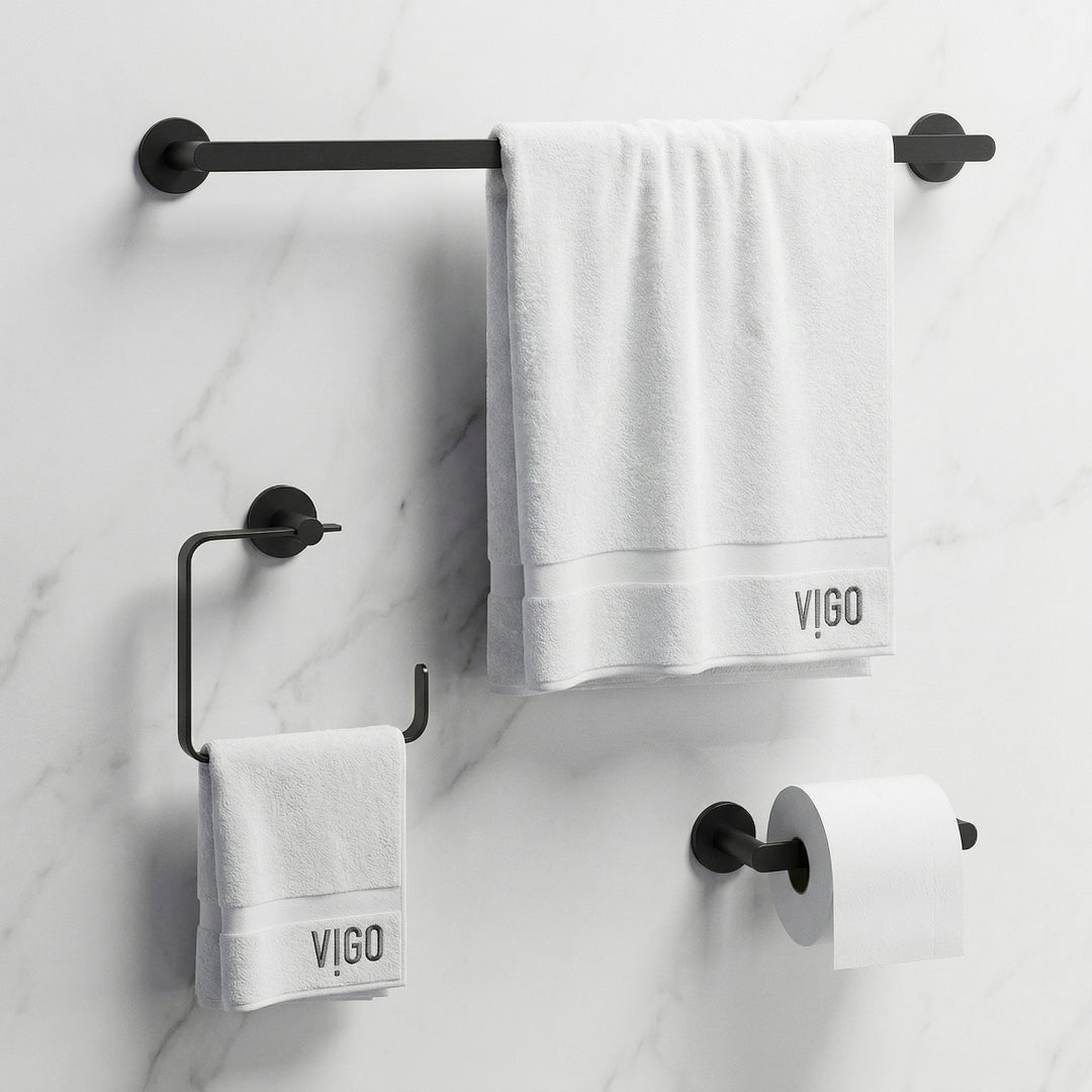Arden 3-Piece Bath Hardware Set with 24 in. Towel Bar, Toilet Paper Holder, Hand Towel Holder