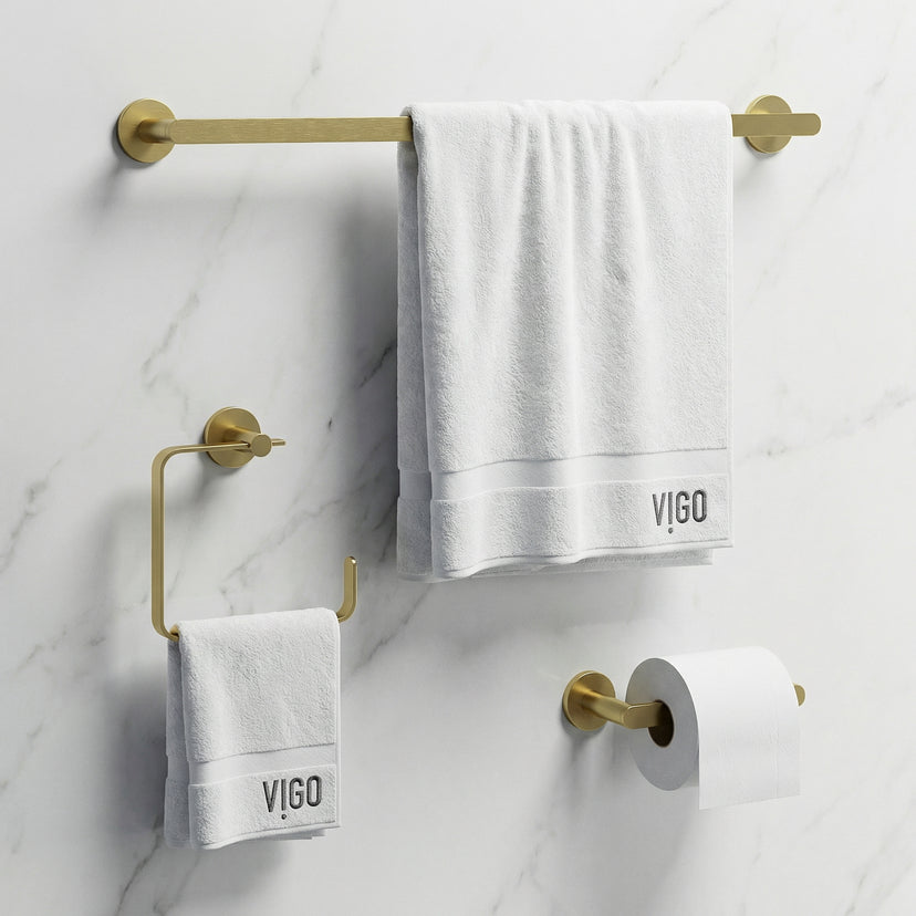 Arden 3-Piece Bath Hardware Set with 24 in. Towel Bar, Toilet Paper Holder, Hand Towel Holder