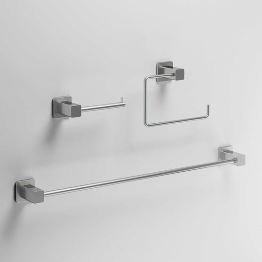 Meridian 3-Piece Bath Hardware Set with 24 in. Towel Bar, Toilet Paper Holder, Hand Towel Holder