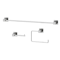 Meridian 3-Piece Bath Hardware Set with 24 in. Towel Bar, Toilet Paper Holder, Hand Towel Holder