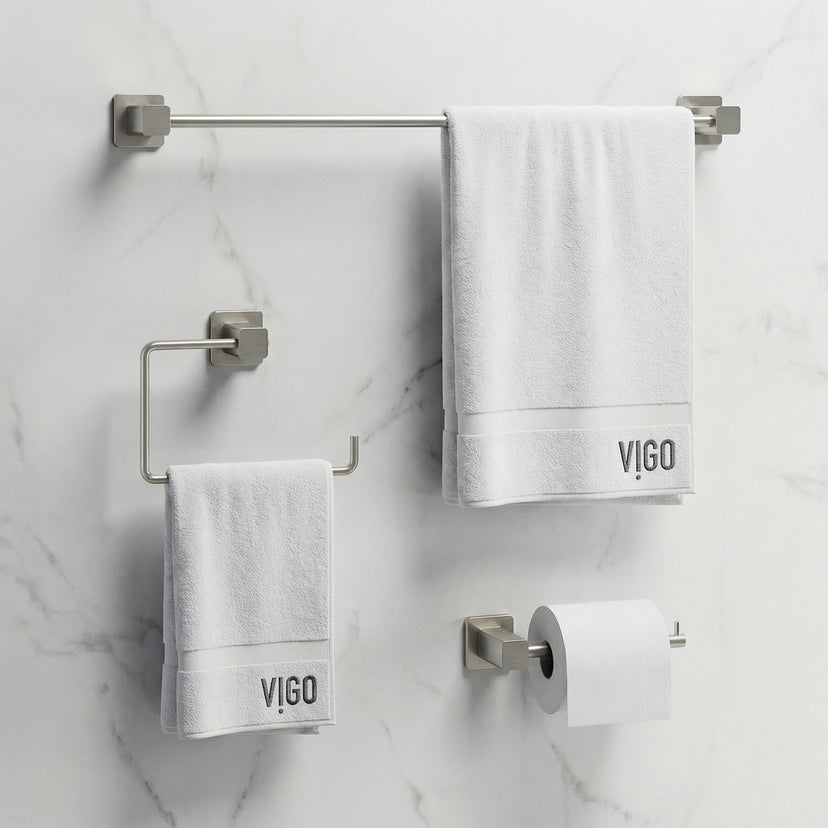 Meridian 3-Piece Bath Hardware Set with 24 in. Towel Bar, Toilet Paper Holder, Hand Towel Holder