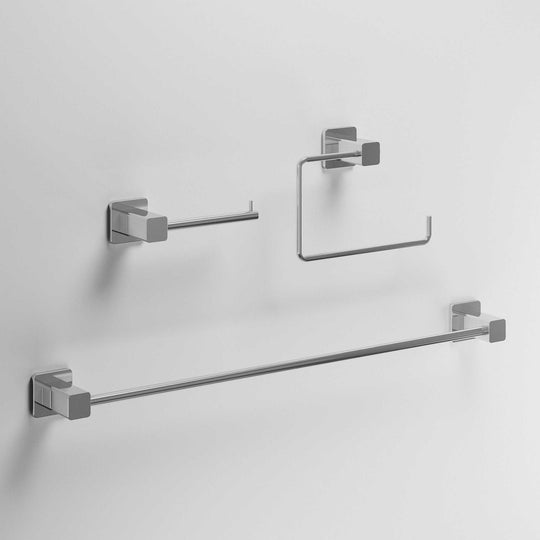Meridian 3-Piece Bath Hardware Set with 24 in. Towel Bar, Toilet Paper Holder, Hand Towel Holder