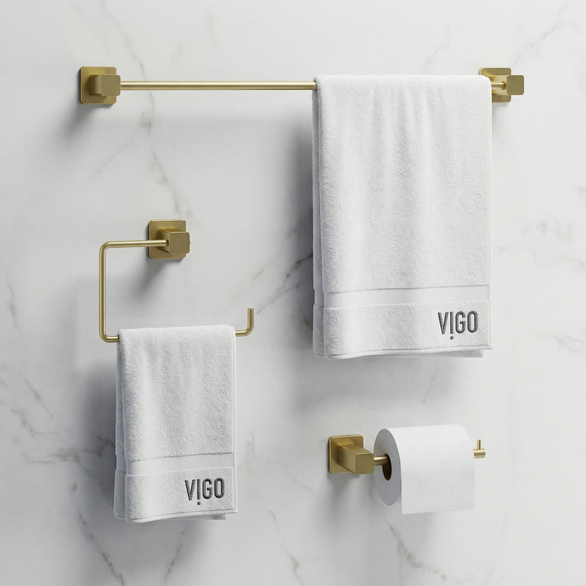 Meridian 3-Piece Bath Hardware Set with 24 in. Towel Bar, Toilet Paper Holder, Hand Towel Holder
