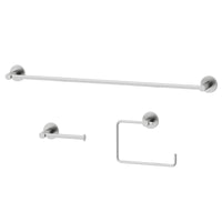 Cass 3-Piece Bath Hardware Set with 24 in. Towel Bar, Toilet Paper Holder, Hand Towel Holder