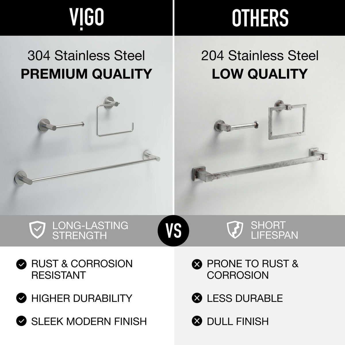 Cass 3-Piece Bath Hardware Set with 24 in. Towel Bar, Toilet Paper Holder, Hand Towel Holder