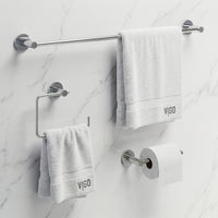 Cass 3-Piece Bath Hardware Set with 24 in. Towel Bar, Toilet Paper Holder, Hand Towel Holder