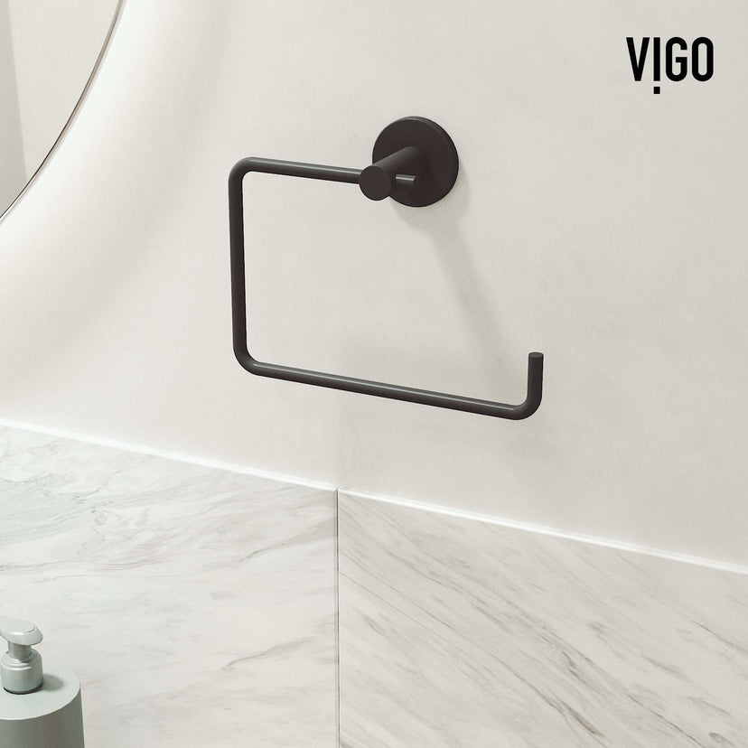 Cass 3-Piece Bath Hardware Set with 24 in. Towel Bar, Toilet Paper Holder, Hand Towel Holder
