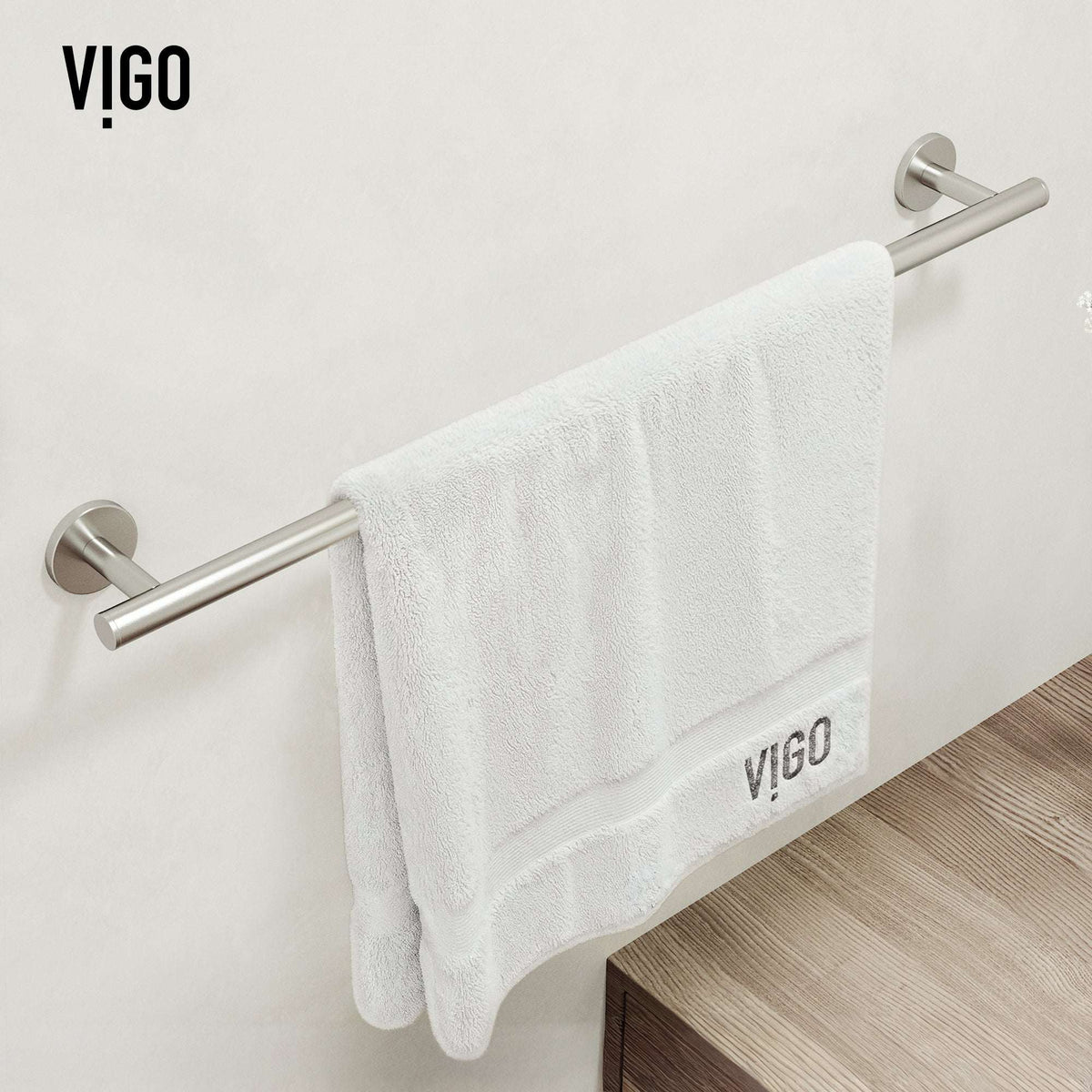Elan 4-Piece Bath Hardware Set with 24 in. Towel Bar, Toilet Paper Holder, Hand Towel Holder, Hook